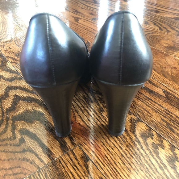 Black Open Toe Heels - Picture 4 of 5